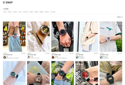 Website screen